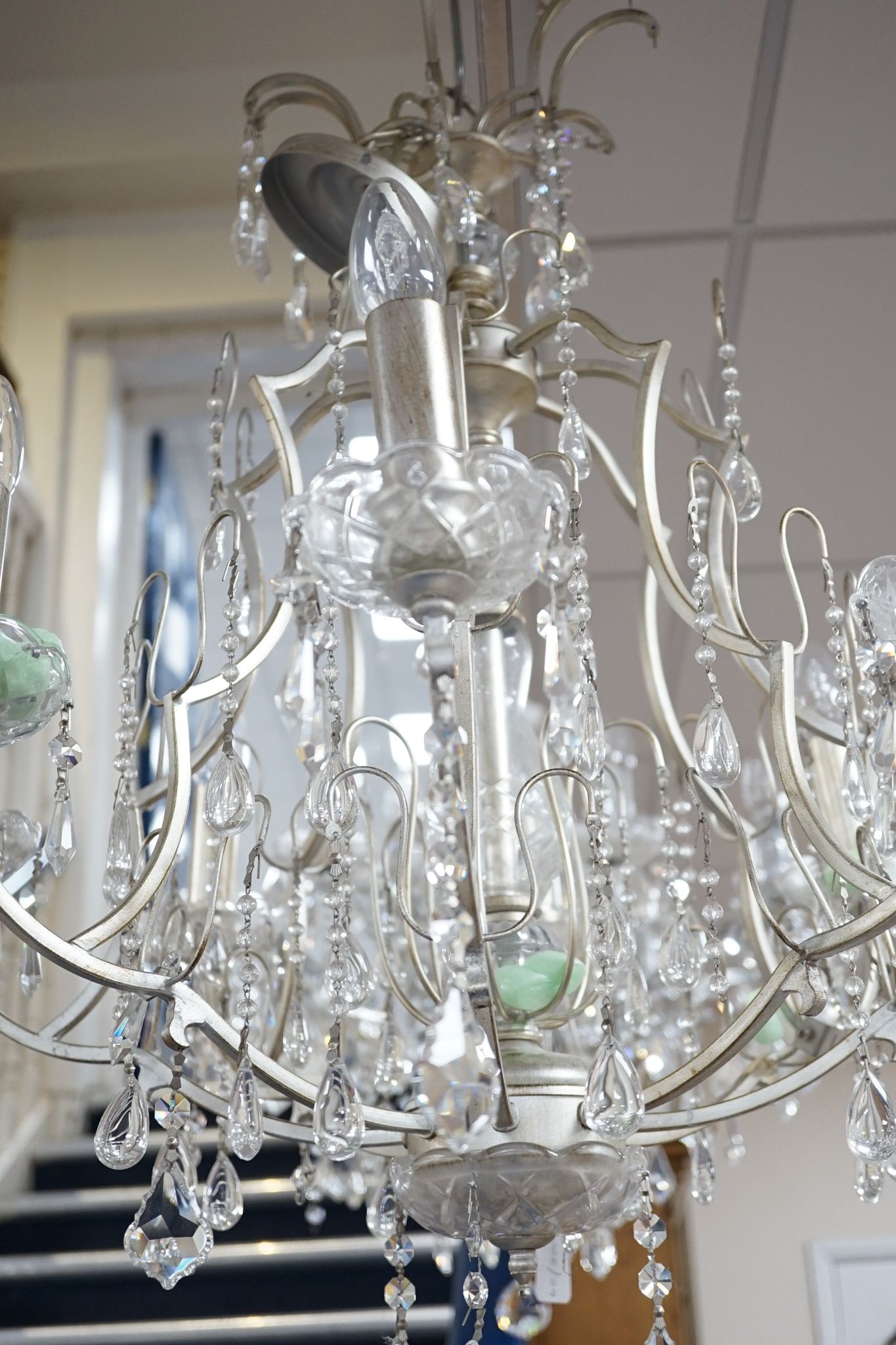 A modern 8 branch chandelier